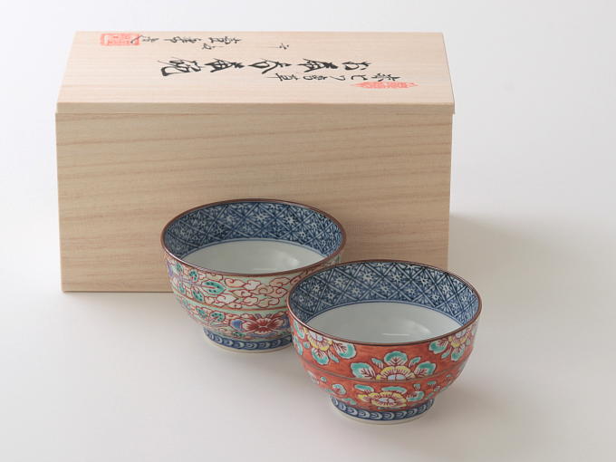 [Limited] AKADAMI BOTAN / HIWA KAUN Yunomi - pair (handcrafted)