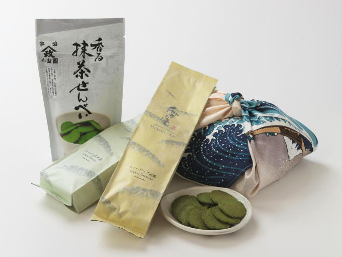 FUROSHIKI Gift MATCHA SENBEI Set