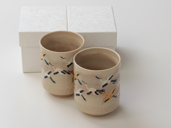 [Limited] GUNKAKU Yunomi - pair (handcrafted Teacup)