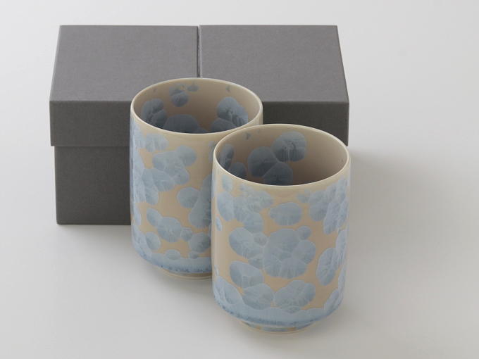 [Limited] HANA KESSHO Yunomi GINFUJI -pair (handcrafted)