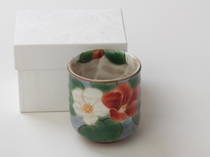 [Limited] HANA TSUDOI - KOHAKU TSUBAKI (handcrafted Teacup)