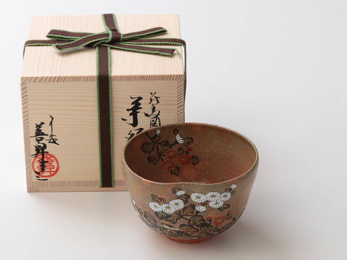 [RINPA HOUITSU] KACHOH ZU - KIKU (handcrafted)