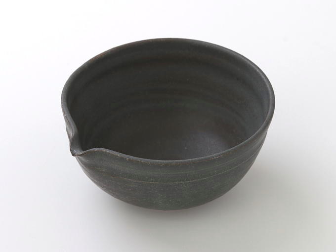 [New] KATAKUCHI Matcha Bowl - SABI AO (Bowl with Pour Spout)