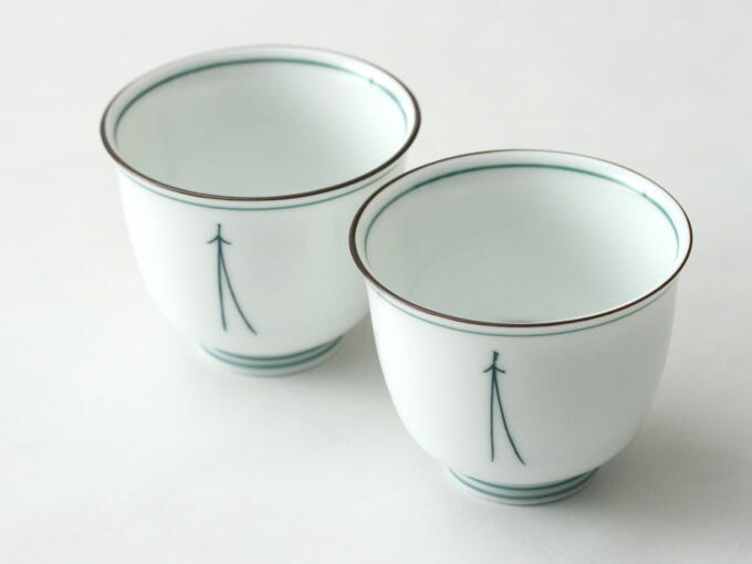 [Recommended] MATSUBA Yunomi (Teacup:pair:100ml each)