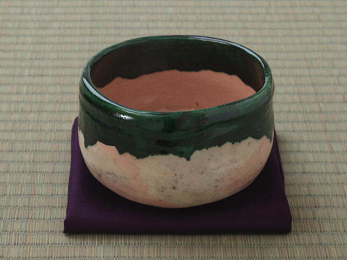 [KIRAI] ORIBE CHAWAN (handcrafted Matcha Bowl)