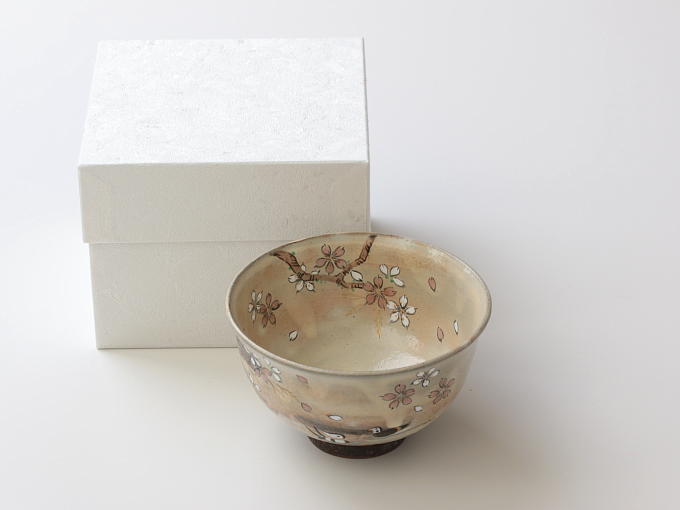 [Limited] SAKURA OSHIDORI (handcrafted Matcha Bowl)