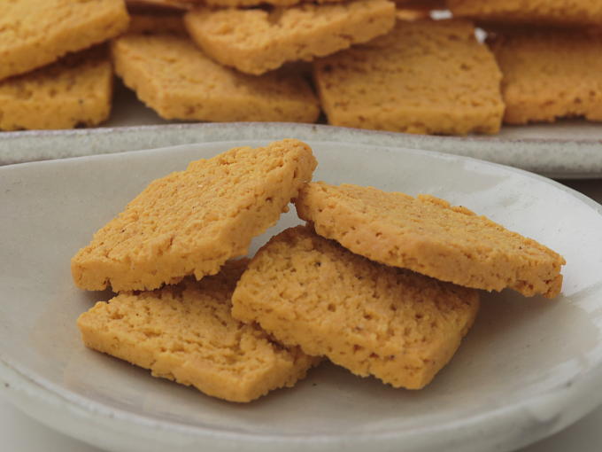 [Limited] TOFU OKARA Cookies - Pumpkin (soy milk cracker)