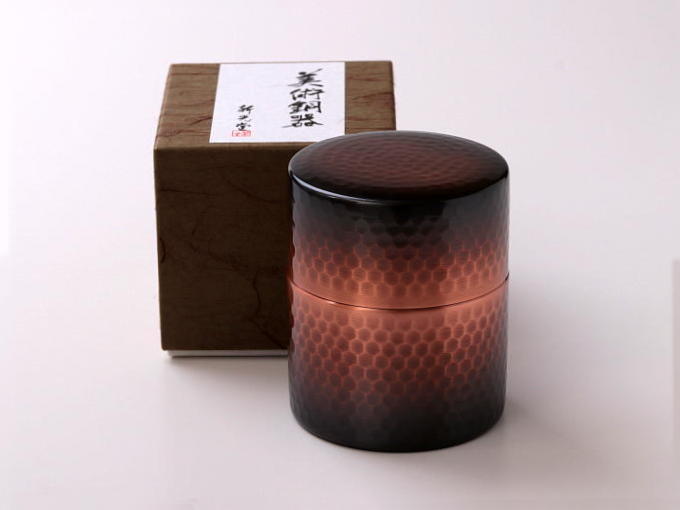 [New] TSUCHIME Red Copper Chazutsu 150g (premium container)