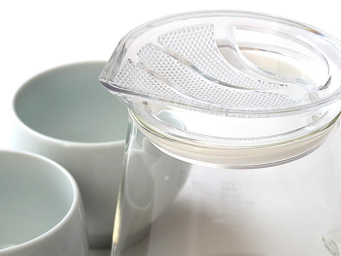 Teapot CLEAR - Filter Top & MANTEN Yunomi set - JAPANESE GREEN TEA