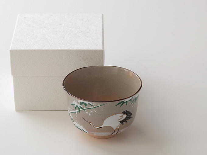 [Limited] YUKIZASA ni TSURU (handcrafted Matcha Bowl)