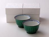 [Limited] AO KOHCHI SOGI - pair (handcrafted Yunomi)