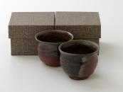 [Limited] BIZEN TAMA Yunomi - pair (handcrafted Teacup)