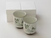 [Limited] Clover Yunomi - pair (handcrafted Teacup)