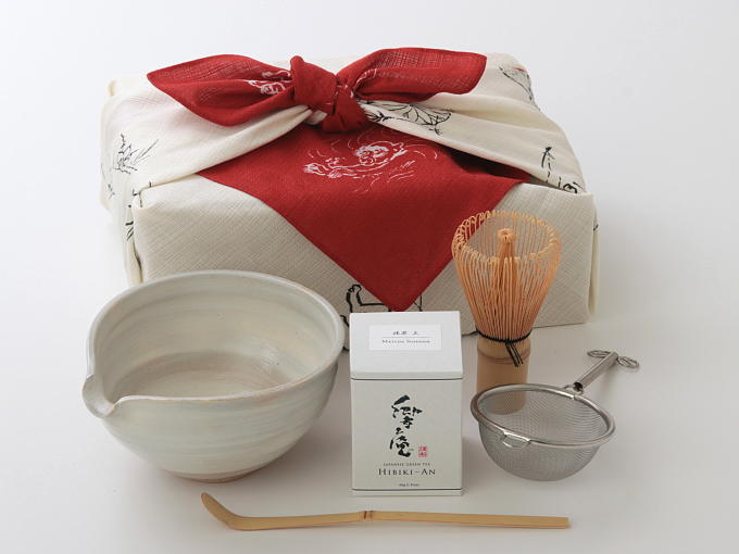 [New] FUROSHIKI Gift KATAKUCHI Set - CHOJYUGIGA pattern