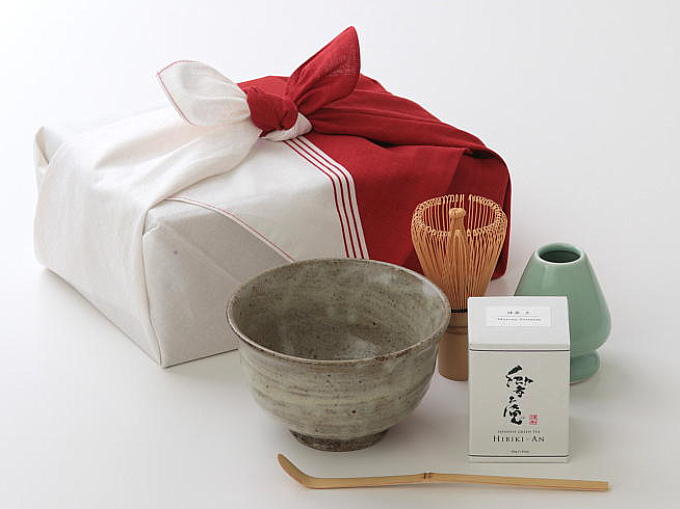 [New] FUROSHIKI Gift Matcha Set - MIZUHIKI pattern