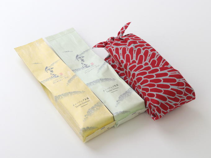 [New] FUROSHIKI Gift Teabag Set - KIKU pattern