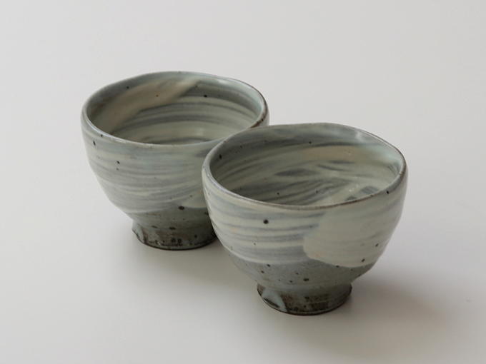 [Limited] HAKEME KAIRAGI Yunomi (handcrafted Teacup: pair)