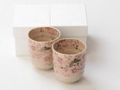 [Limited] HANA BIYORI - pair (handcrafted Teacup)