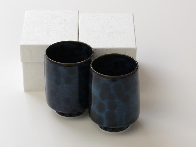[Limited] HANA KESSHO Yunomi AOZUMI -pair (handcrafted)