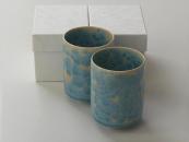 [Limited] HANA KESSHO Yunomi HANADA-pair(handcrafted Teacup)