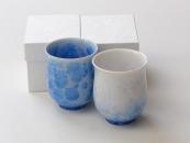 [Limited] HANA KESSHO Flared Yunomi -pair (handcraftedTeacup)
