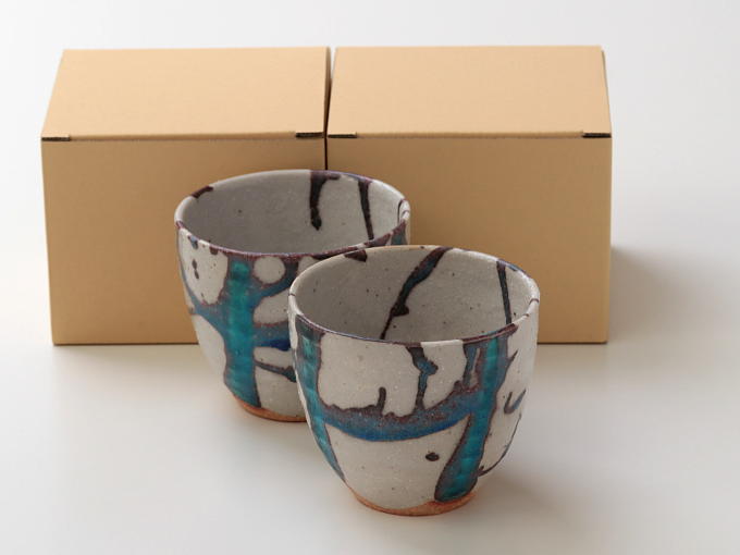 [Limited] HEKI HYO GA - pair (handcrafted Teacup)