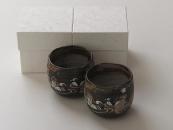 [Limited] KISSHOH OSHIDORI - pair (handcrafted Teacup)