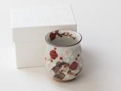 [Limited] KISSHOH UME - Red (handcrafted Teacup: 150ml)