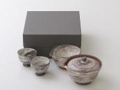 [Limited] KOBIKI MISHIMA Hohin Set (handcrafted Tea Set)