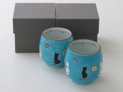 [Limited] KOHCHI HANA NEKO Yunomi - pair (handcrafted)