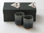 [Limited] SHIGARAKI HAIYU NAGASHI Yunomi - pair (handcrafted)