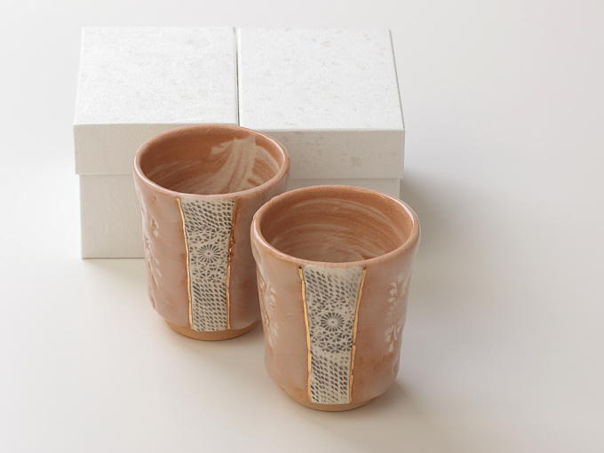 [Limited] SHINO INKA - pair (handcrafted Teacup)