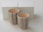[Limited] SHINO TOKUSA - pair (handcrafted Teacup)