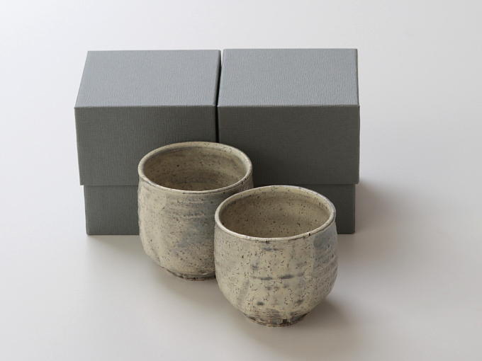 [Limited] SHIRAKABA Yunomi  - pair (handcrafted)