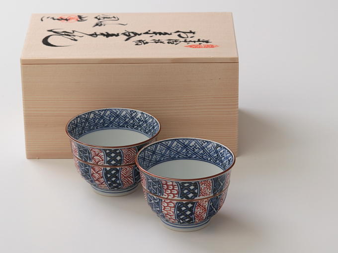 [Limited] SOMEAKA NEJI SHONZUI - pair (handcrafted Teacup)