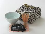 FUROSHIKI Gift Stick Matcha & SEIHAKUJI Bowl Set