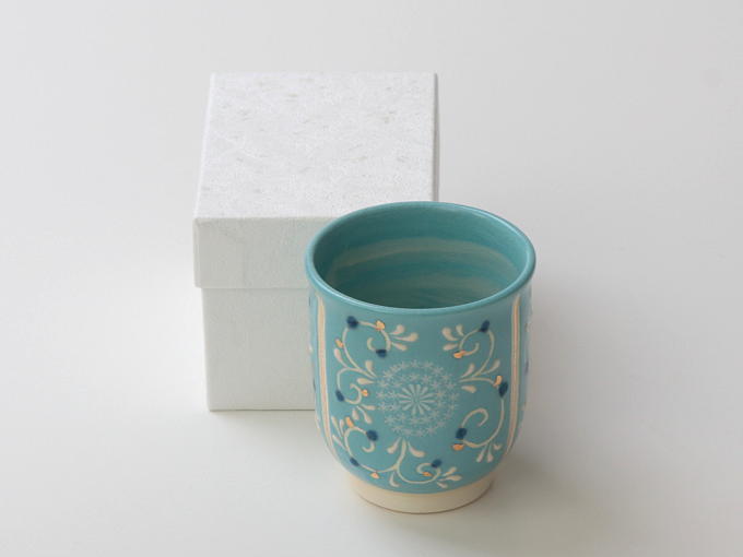[Limited] TANSAI MISHIMA - Blue (handcrafted Teacup: 200ml)