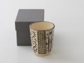[Limited] TETSUE MISHIMA - red  (handcrafted Teacup:150ml)