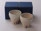 [Limited] TETSUSAN SENBORI Yunomi - pair (handcrafted Teacup)