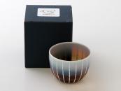 [Limited] TSUKI AKARI Amber Tea Glass (handcrafted glass 100ml)