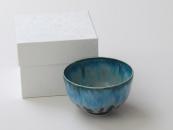 [Limited] YU RYU SAI Matcha bowl - blue (handcrafted)